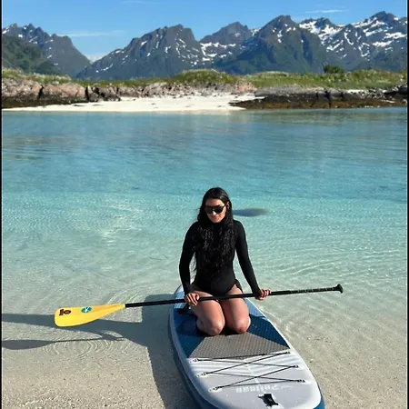 아파트 Hennesstrand Brygge - Din Base For Vesteralen Og Lofoten